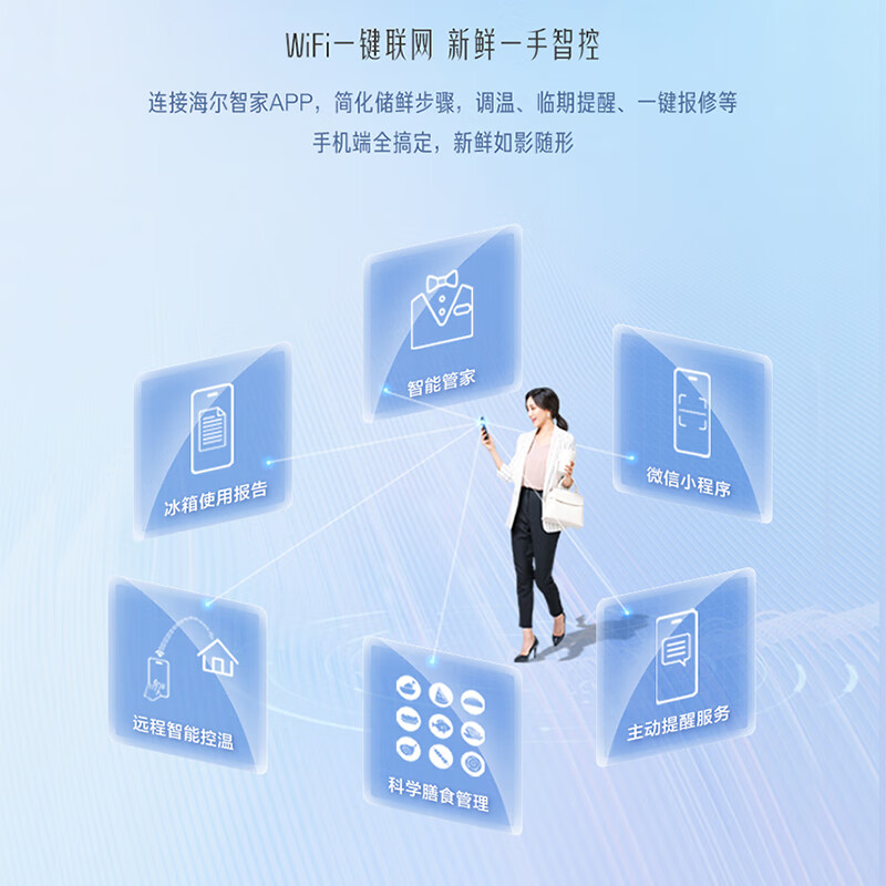 Haier's 25-year new model Magnolia fully embedded refrigerator hidden built-in double-door ultra-thin double door built-in large-capacity refrigerator refrigeration + freezing combination