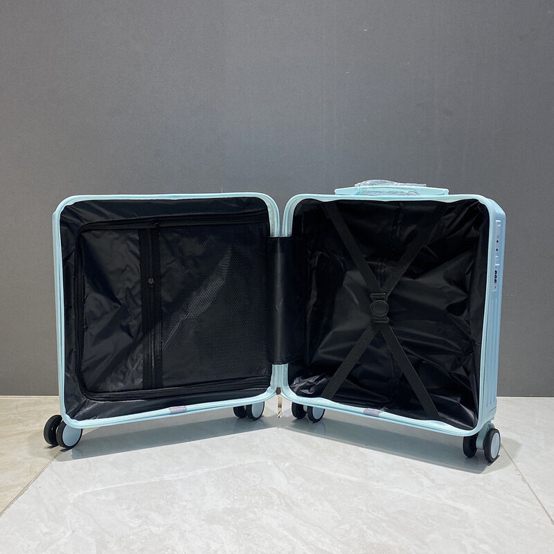 New boarding luggage, lightweight password box, small 20-inch mini travel suitcase, men's and women's boarding trolley case, classic black 20 inches