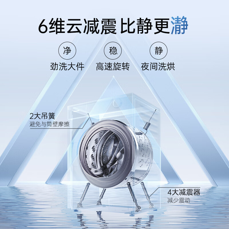 Panasonic Mint S5 luxury version washing and drying set 10kg drum washing machine fully automatic + 10KG heat pump dryer 550mm ultra-thin fully embedded national subsidy M2Q1 + M2QR1