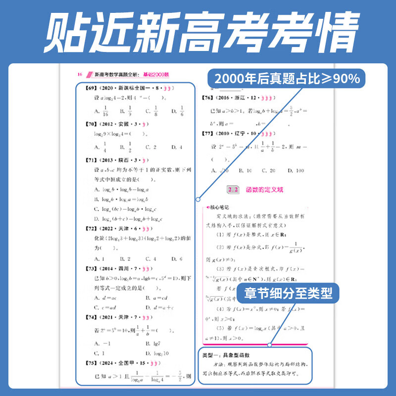 2026 New College Entrance Examination Mathematics Real Questions Full Brush Basics 2000 Mathematics Physics Chemistry Real Questions Full Brush High School Mathematics Decisive 800 Wind 40 Volumes Arts and Sciences 2025 National General Two Thousand Art Examination 1500 Questions Review Tutorial Book New College Entrance Examination Mathematics Real Questions Full Brush Basics 2000 Questions