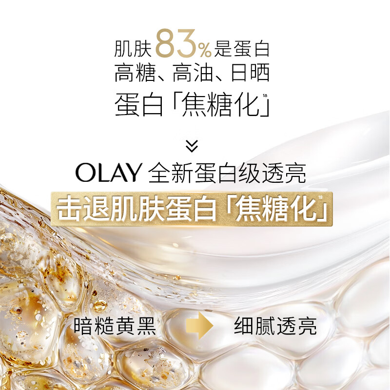 Olay (OLAY) new whitening water emulsion water light small white bottle anti-sugar essence gift box skin care product set New Year's gift for girlfriend