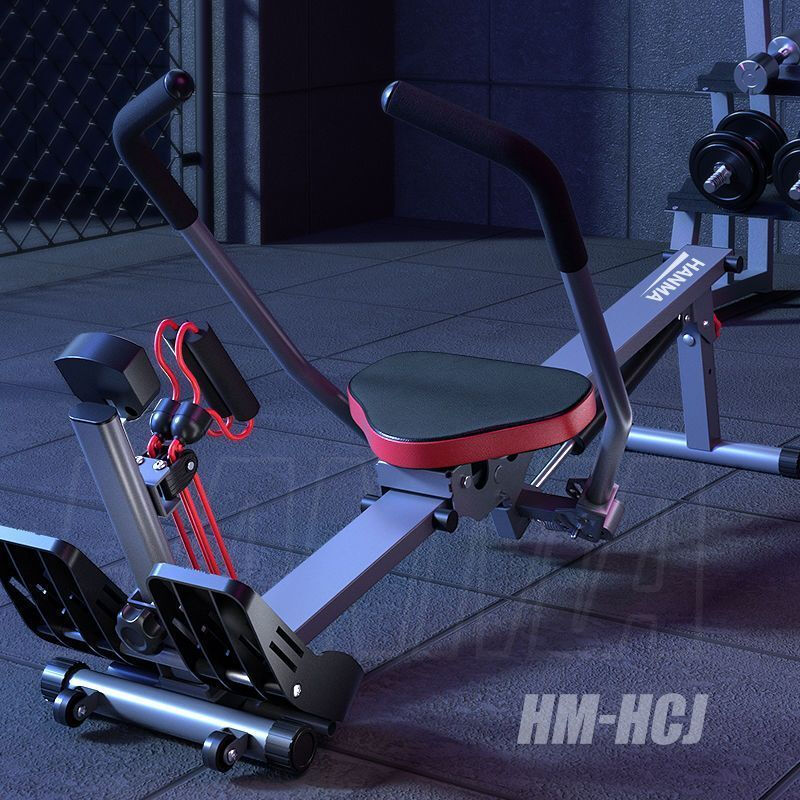 Vinoa 1866 people collect liquid-resistant hydraulic rowing machine, wind-resistant rowing machine, household sports rowing machine, no installation required. The elastic drawstring can bear 160kg.