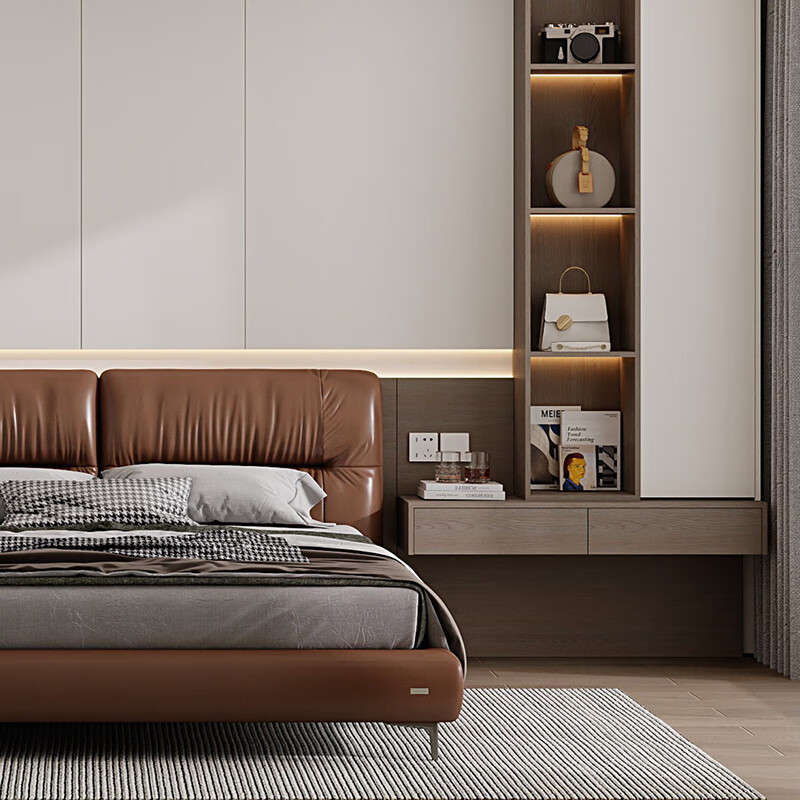 Quanyou (QUANU) Quanyou whole house custom-made cloakroom and bedroom home one-door to top integrated wardrobe storage cabinet master bedroom furniture custom-made 629/ (the specific amount is subject to the design plan)