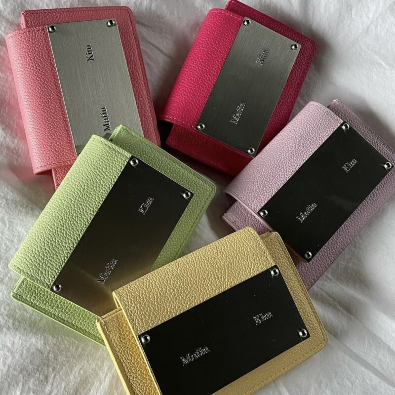 SHU GUO ER Korean niche designer brand card holder classic simple style black (ready in stock)