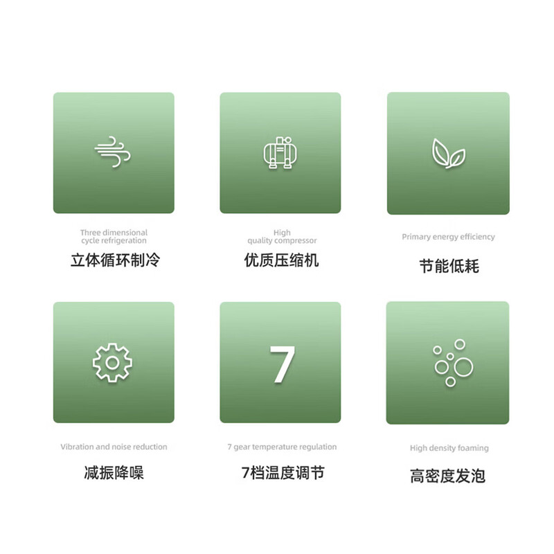 Midea's same modern refrigerator, 20% subsidy for home appliances, small refrigerator, car-mounted, home energy-saving, first-level energy efficiency, silver 58 liters I hot model, one-year warranty 58L door-to-door delivery I one-year warranty