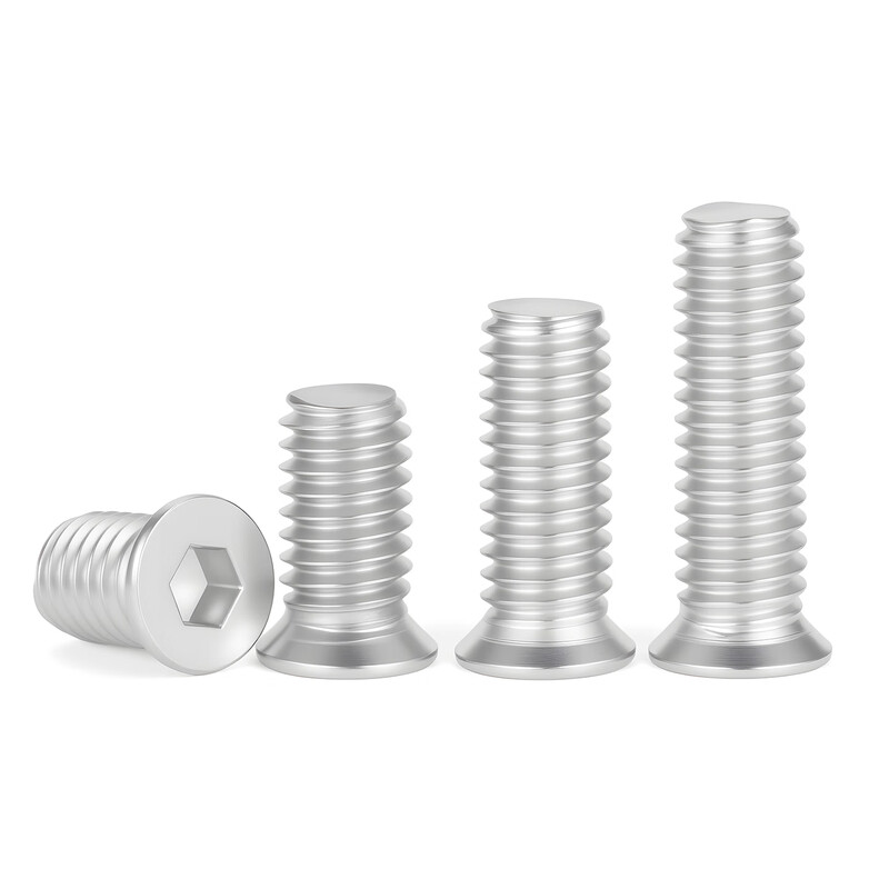 Jinggong (JINGGONG) 304 stainless steel small countersunk head hexagon socket screws ultra-thin flat head bolts small head diameter flat cup screws m4m5m6m8 M5*14* head diameter 8 (50 pcs)