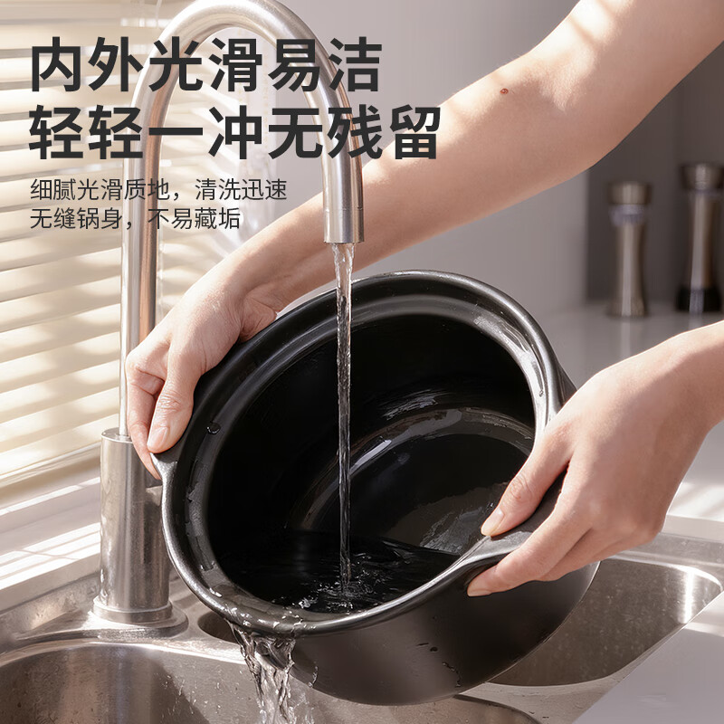 ASD casserole ceramic soup pot stew pot 2.5L high temperature resistant shallow soup clay pot rice pot special for open flame RXC25B3WG-O