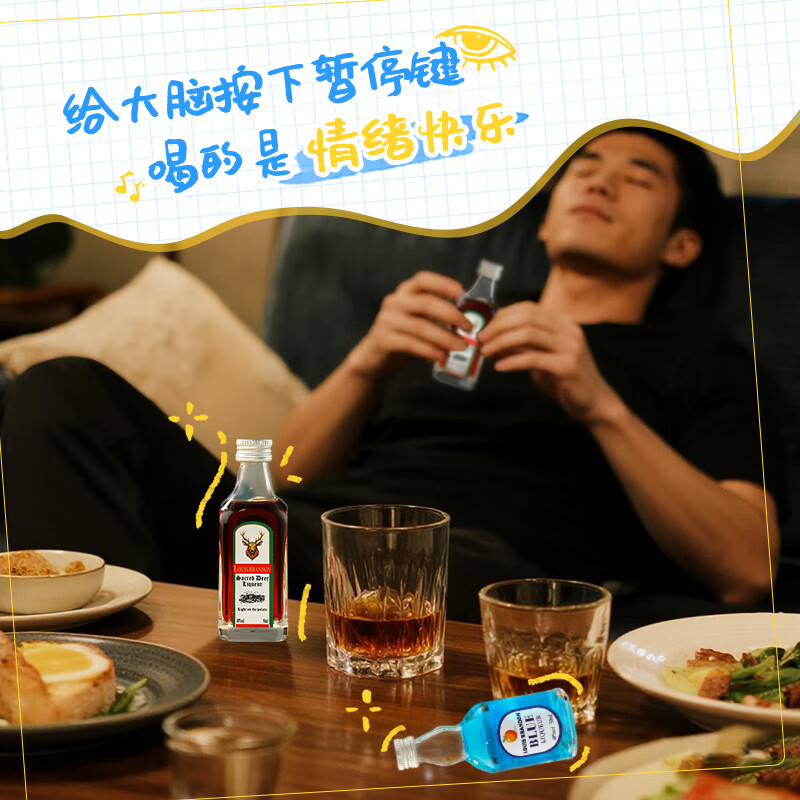 LOUIS BRANDON foreign liquor whiskey vodka rum gin brandy 50ML 18 bottles convenience store bartending set New Year's gift