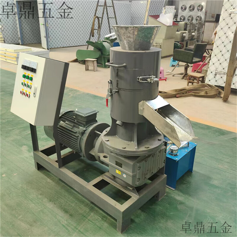 He Jiagong biomass fuel pellet production machine sawdust shavings straw pellet machine granulator pellet fuel production machine light gray 300 type accessories