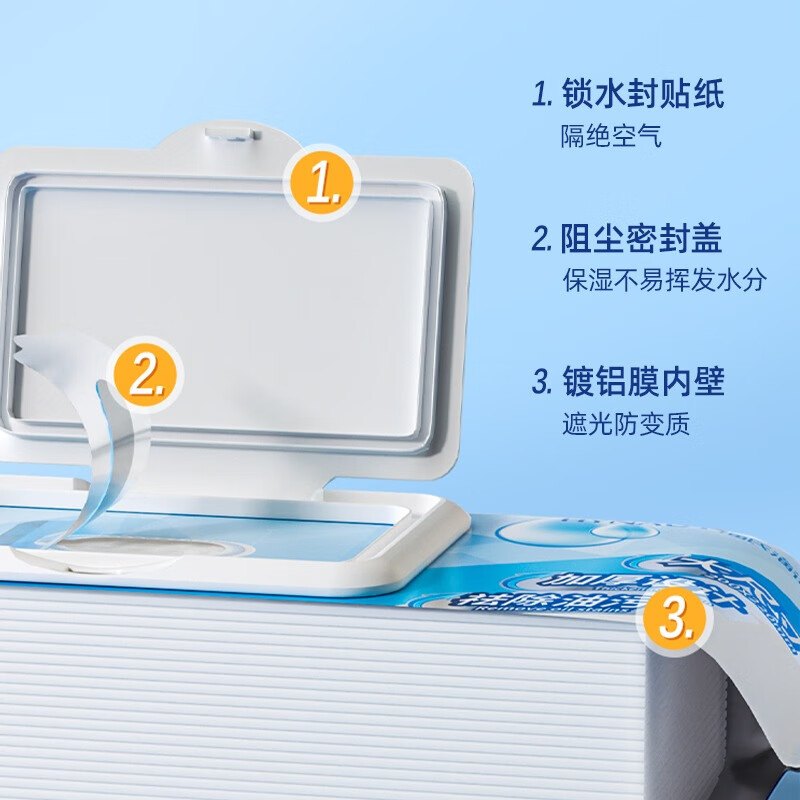 Haishi Hainuo Kitchen Cleaning Wipes Increased Thickening 80 Pumps * 3 Packs Household Oil Removal Neutral Formula Non-Hurting Hand Wet Wipes