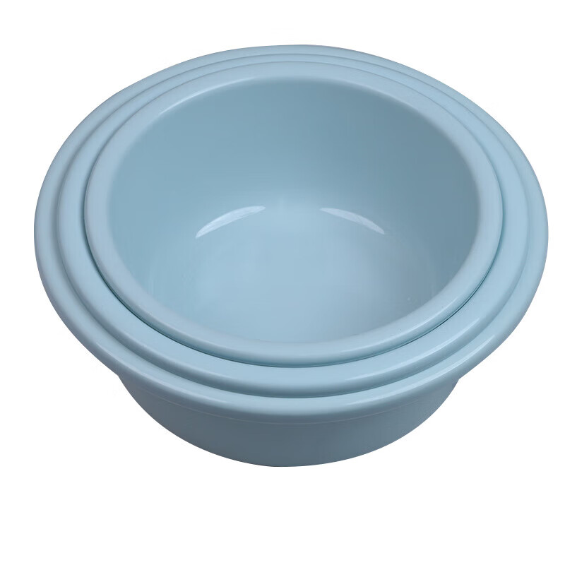 Thickened plastic wash basin, household laundry basin, vegetable basin, student dormitory bath basin, large, medium and small household foot basin, random color, 23cm face wash basin