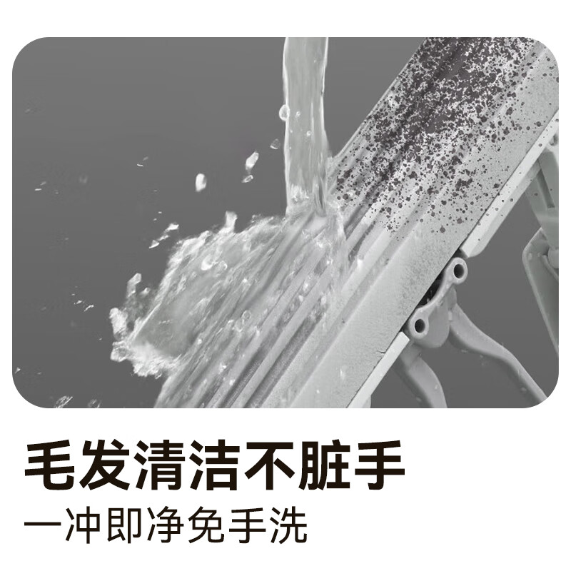 Jingdong-made half-fold sponge mop 33cm, collodion water-absorbent, hand-wash-free household mopping tool, one mop, including cotton head*2