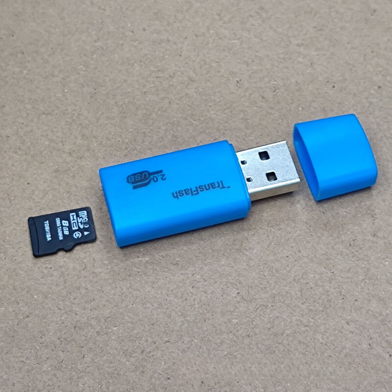 Popular recommendation: TF card/MICROSD card/mobile phone memory card converter U disk high speed 2.0 memory TF card computer car driving recorder dual-purpose card reader Puppy USB2.0 card reader 2 random colors