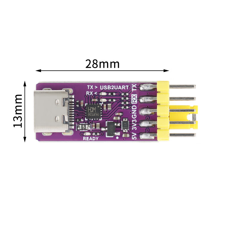 CH343P module USB to TTL/UART USB to high-speed asynchronous serial port MCU Burning downloader CH343P module_Purple board No specifications