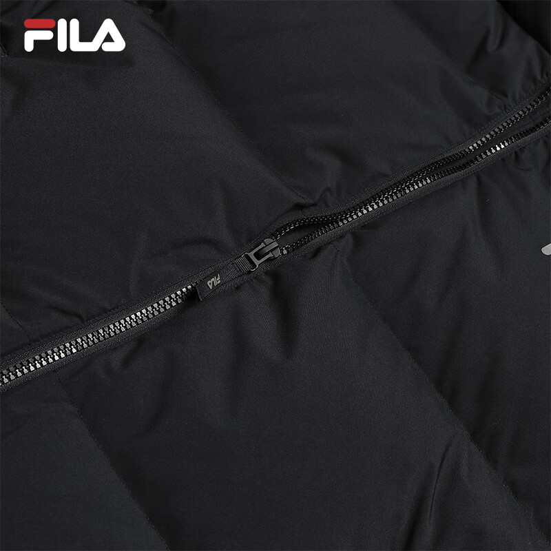 FILA Yi Yang Qianxi same style | Fila official men's down jacket 2025 winter new loose warm colorful down black - BK XL 180/100A/XL