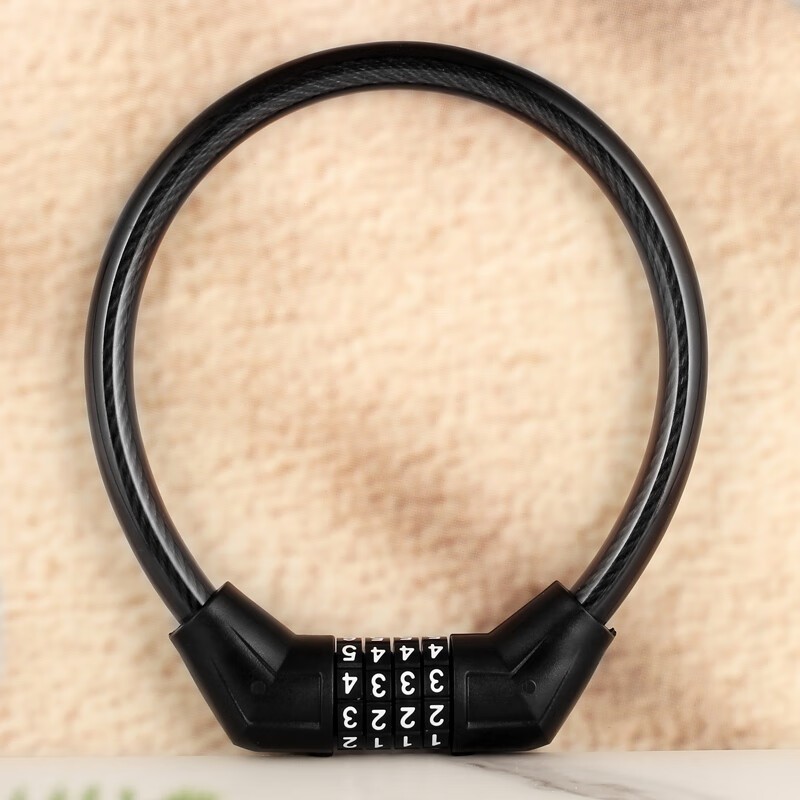 AUBURN password lock steel cable car lock bicycle lock mountain bike lock bicycle lock anti-theft bicycle lock 1340 black