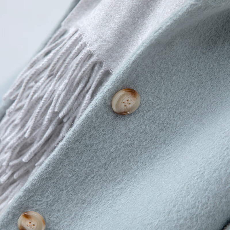 Sibai She Wool Coat 2025 Winter New Women's Literary Style Hooded Mid-Length Sheep Wool Top