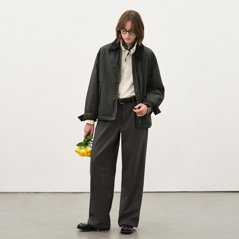 714street Waterproof Hunting Jacket Men's 2025 Autumn and Winter 3M Thinsulate Warm Velvet Cotton Barn Style Jacket Women Army Green-Cotton L