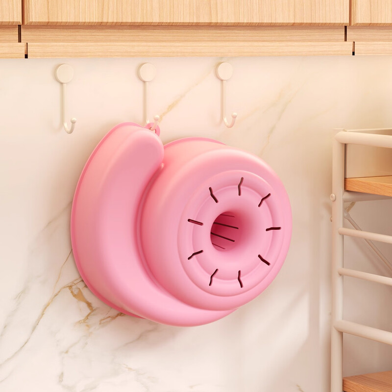 FVFH German snail fruit automatic cleaning basket for washing fruits and vegetables, hand-free kitchen drain basket and stain removal basin, milky white one