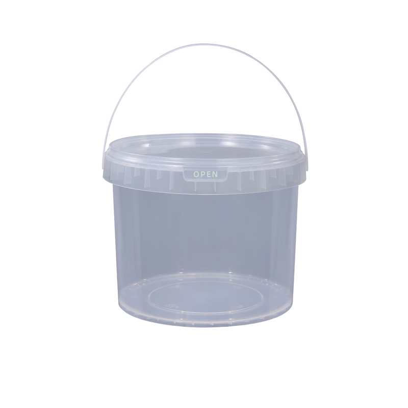 Metasequoia (pack of 3) 5L transparent thickened sealed plastic barrel food-grade crayfish packaging box drunk crab pickled box fish juice small seafood takeaway packaging sealed barrel (LC)