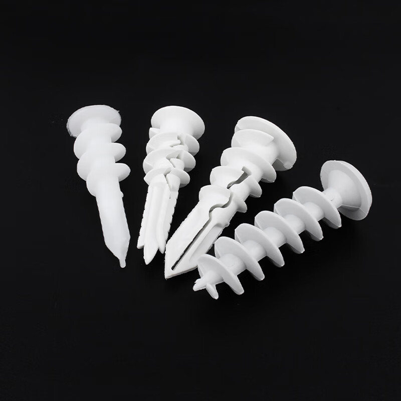 Kunsui gypsum board expansion tube self-tapping nylon hardened punch-free fixed expansion bolt plastic screw curtain for M13*40 20 pieces