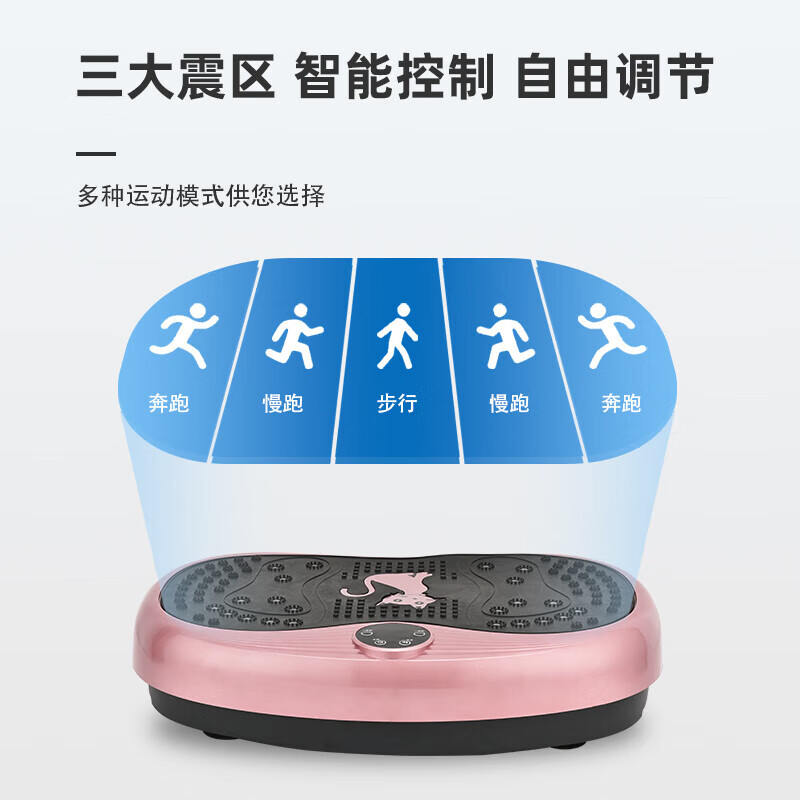 Peak Manufacturer, Fat Removal Machine, Shake Machine, Fitness, Weight Loss, Slim Body, Waist Fat, Fat Reduction Artifact for Lazy People, Rose Gold, Rapid Super Burning Version, Gold 999 Gear Adjustment, 18 Levels of Power