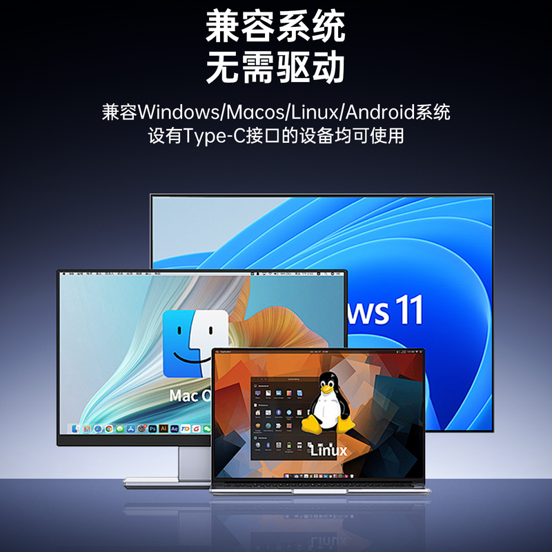 Biaz Type-C docking station USB splitter converter HDMI transfer docking station 4K30hz screen projection expansion PD fast charging suitable for mobile phones, tablets, Xiaoxin laptops