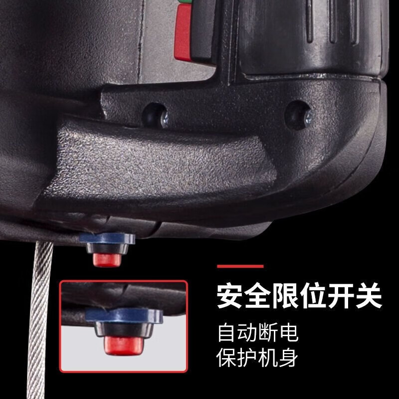 Portable electric hoist 220v household small crane 0.5 ton lift lifting micro remote control electric hoist wireless remote control 300 kg 11.8 meters