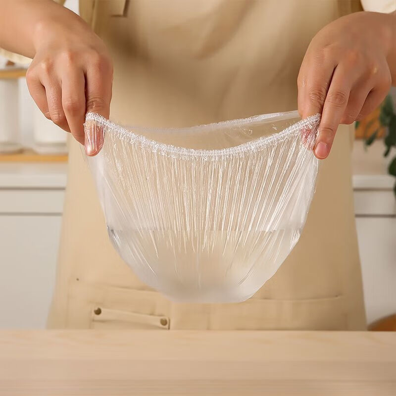 MIEHONE plastic wrap cover for leftover rice preservation cover, disposable cover, multi-functional dust-proof elastic bag, plastic wrap cover, 100 pieces