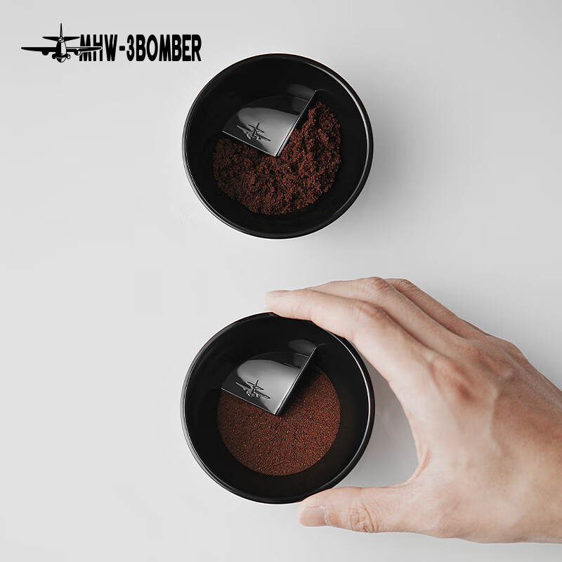 MHW-3BOMBER Bomber Moka Pot Powder Distributor Special Coffee Powder Receiver Single and Double Valve Universal Anti-Flying Powder Accessories Black