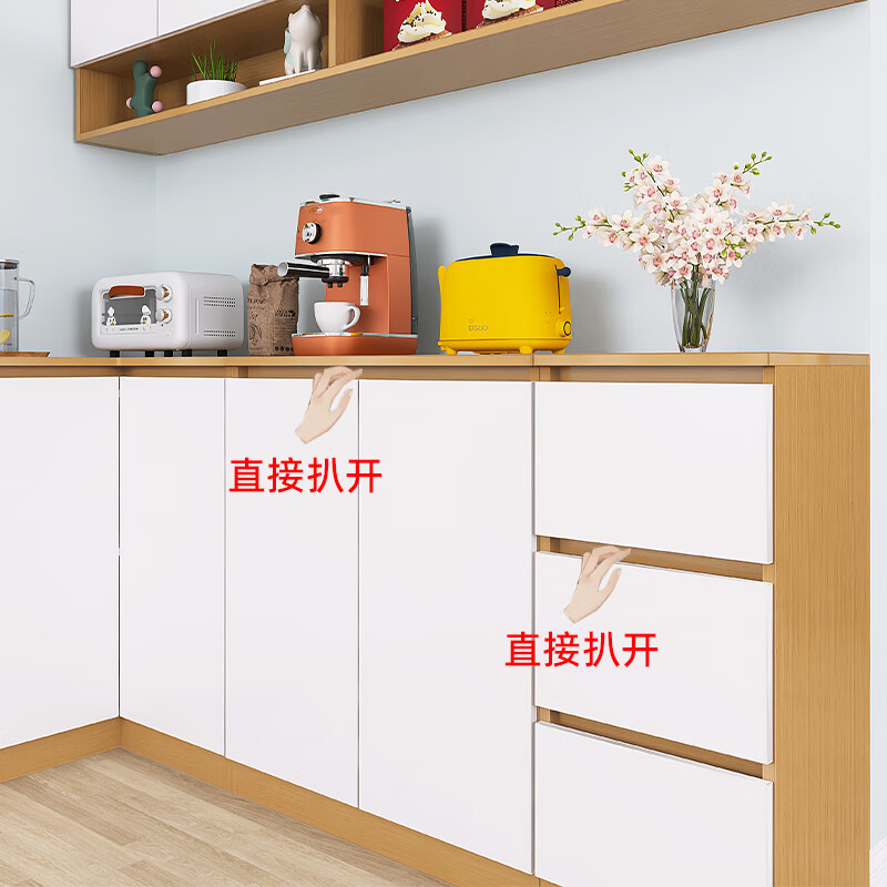 Meng Yang corner sideboard integrated wall combination small living room home multi-functional storage wine cabinet customization style one
