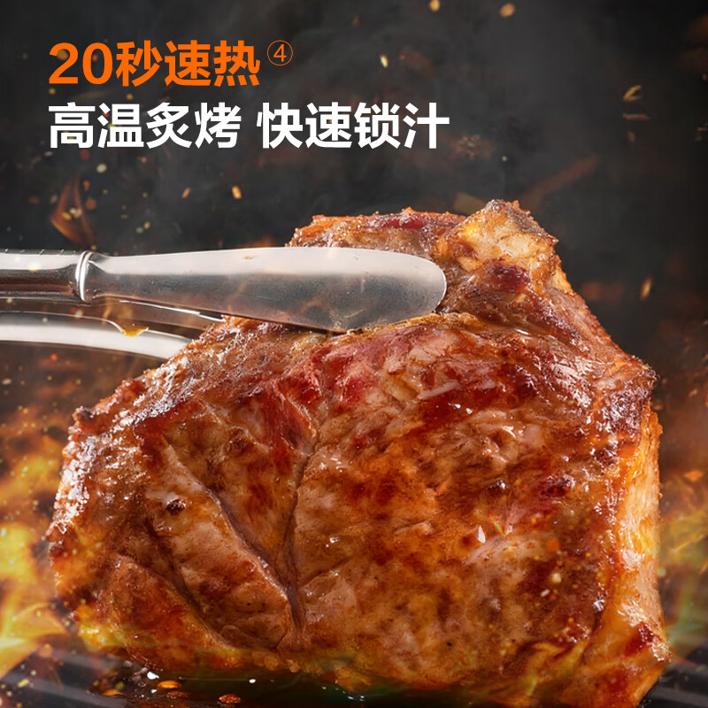 SUPOR barbecue pot electric grill household multifunctional electric grill 0-coated fine iron non-stick electric grill split removable and washable electric grill barbecue skewers all in one GJ4525PF816