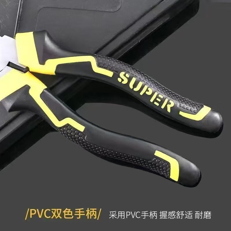 Vinoa vise wire pliers 8 inches 6 inches pliers tool multifunctional household universal needle nose pliers hand towel newly upgraded super hard high carbon steel-home high carbon steel 8 inches flat mouth letter vise smooth