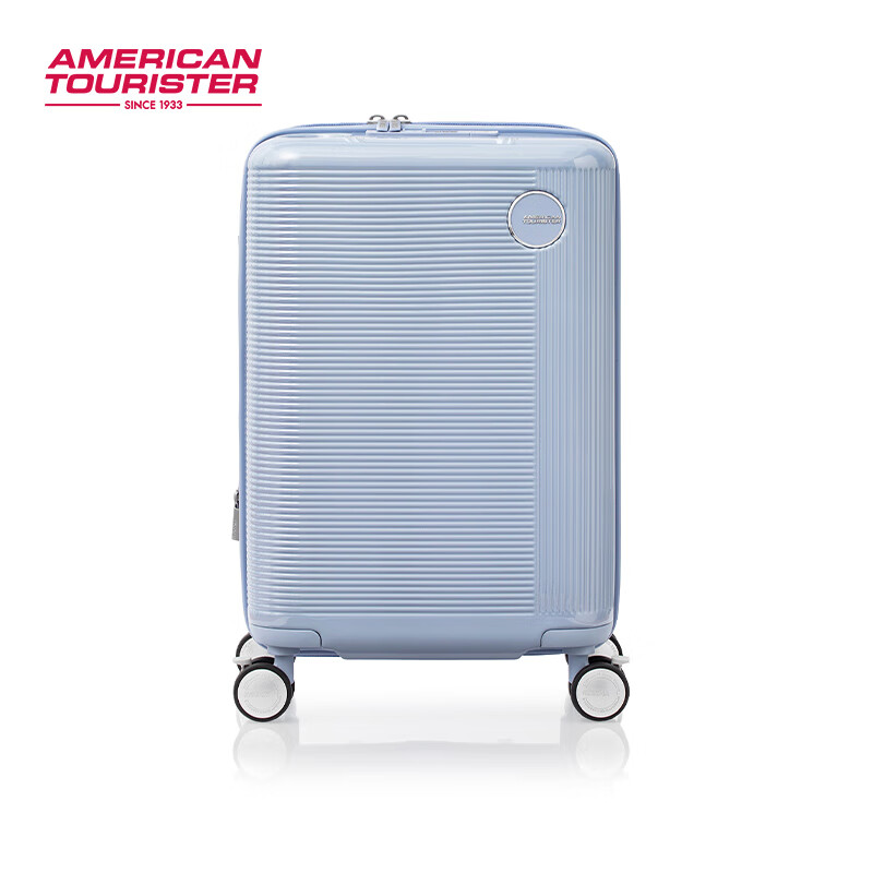 Beautiful travel suitcase, large capacity, lightweight, small lazy suitcase for business trips, Valentine's Day trolley case, USB charging port, UA4, blue and purple, upgraded version, 24 inches