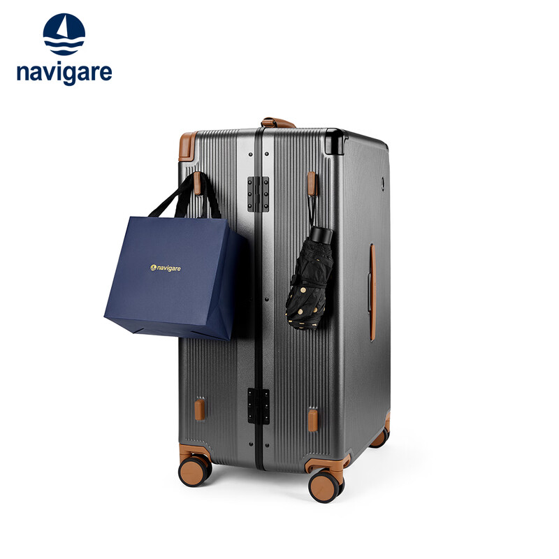 Navigare Italian small sailing ship large-capacity suitcase 26-inch aluminum frame trolley case universal wheel men's and women's travel password box