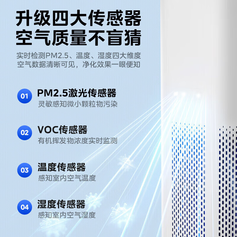 Midea maternal and child certified air purifier decomposes formaldehyde, removes smoke and odor allergens, pets suck cat hair, air sterilizer Forest Home New Product Launch Midea Purifier RX600