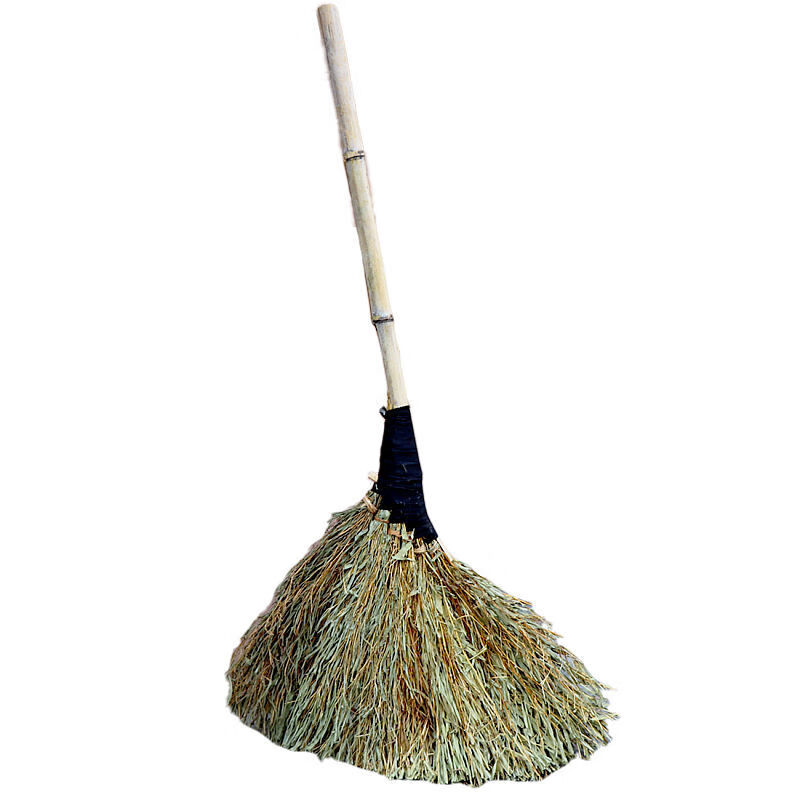 Fengxi pure handmade bamboo broom outdoor large broom with branches factory snow sweeping large bamboo broom sanitation sweep leafless small bamboo broom (height 90 cm)