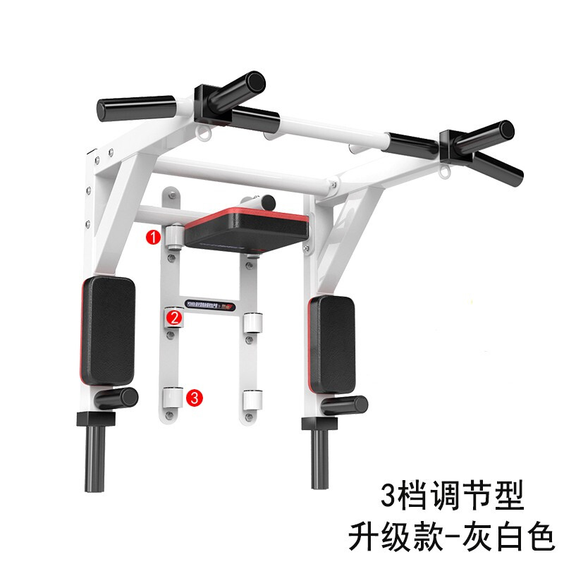 Self-traveling household horizontal bar indoor pull-up device indoor wall horizontal bar rack adjustable indoor horizontal bar pull-up device 2025 upgraded model (3-speed adjustment) piano white rotation