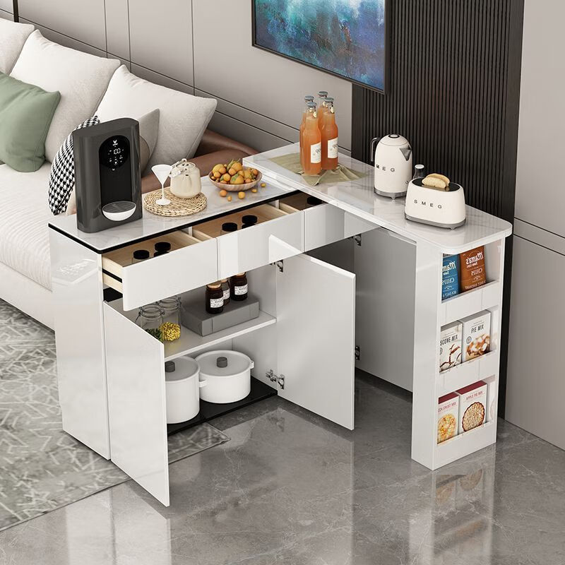 Heji bar partition integrated high-end 2025 new living room home wine cabinet large capacity multi-functional storage tea cabinet fashionable and simple cabinet length 120cm high 86cm self-installation free shipping and delivery to home