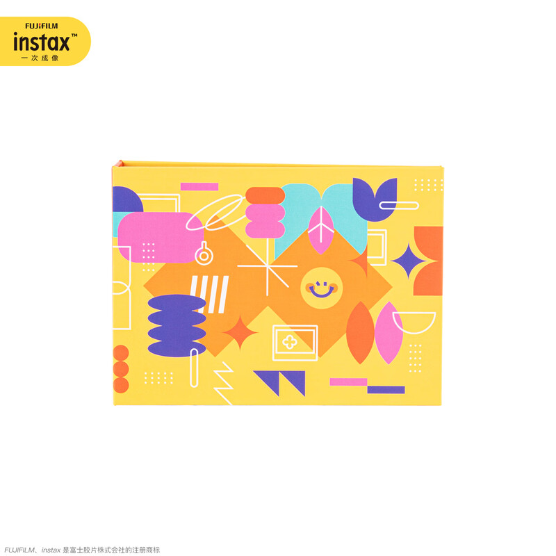 FUJIFILM one-time imaging instax wide format photo album warm orange moment wide format photo album warm orange moment