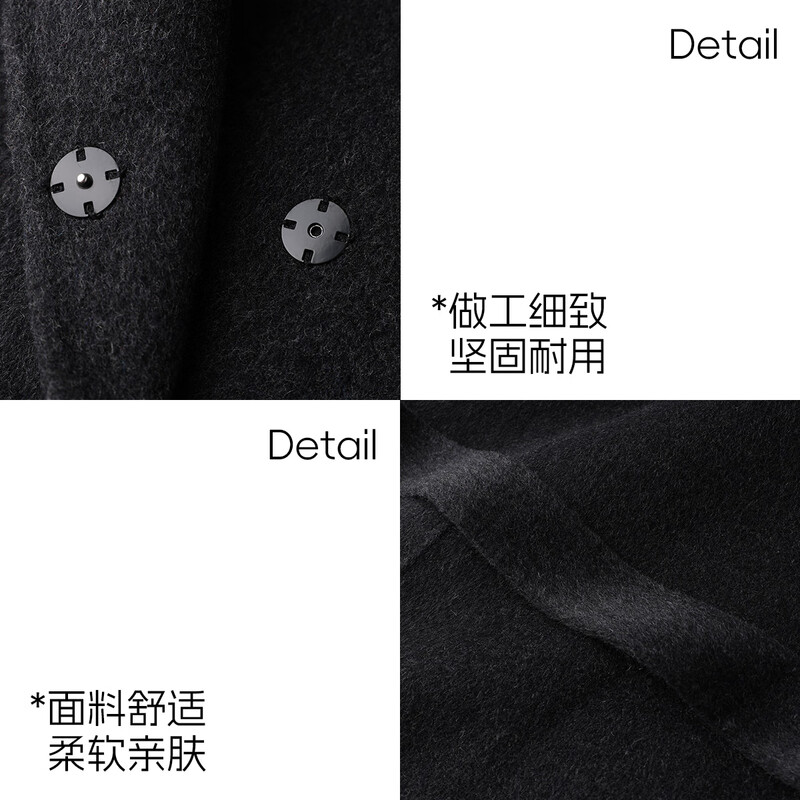 Handu Clothes House Stand Collar High-Quality Outfit 2025 New Comfortable Double-Sided Wool Long Lace-up Wool Coat for Women in Autumn and Winter