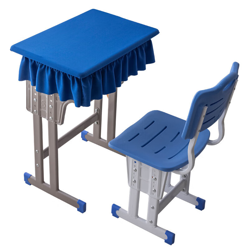 Primary and secondary school student desk cover 40x60 classroom waterproof tablecloth table cover sky blue school desk study desk cover royal blue/thick anti-wrinkle cloth type A without skirt/40x60cm waterproof/fitable