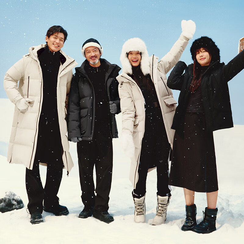 Made in Tokyo, new product launch, goose down jacket for men in extreme cold, imported 95 white goose down short women's down jacket, obsidian black XL