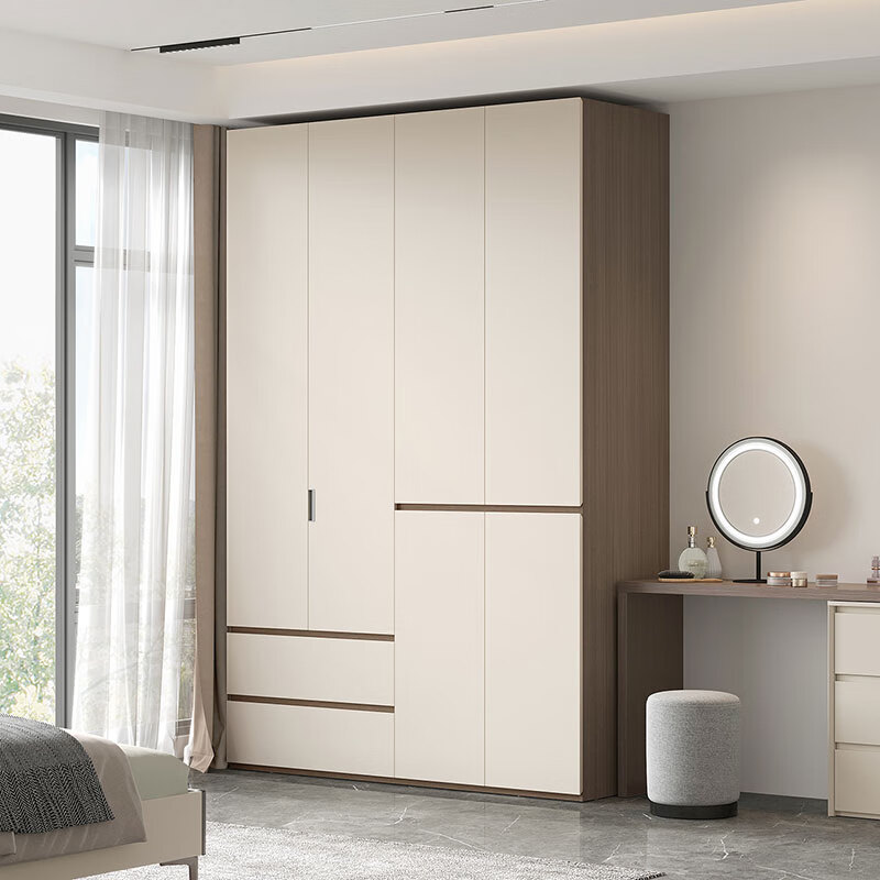 Lin's Home Furnishing 2025 New Segmented Wardrobe Home Bedroom Finished Storage Wardrobe ENF Grade Board TY2D