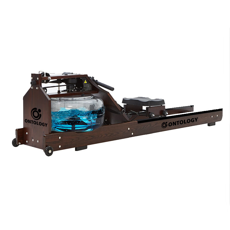 MI Xiaomijiao British commercial water resistance rowing machine home gym solid wood rowing machine boat folding house of cards log upgraded version/North American imported FAS grade oak