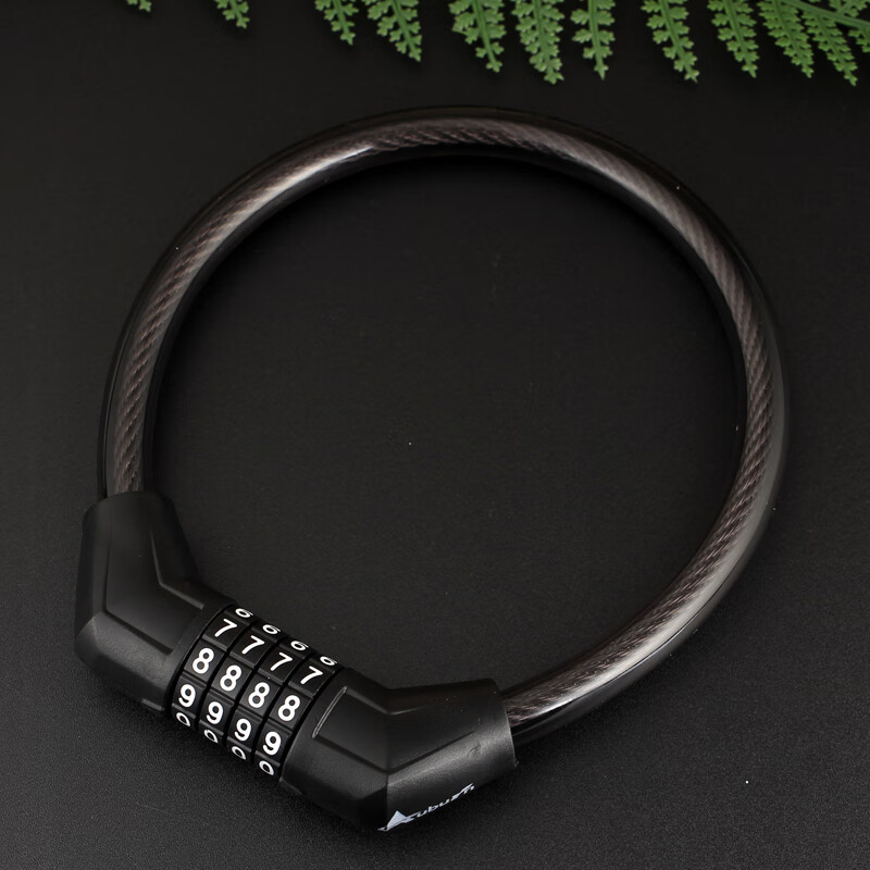 AUBURN password lock steel cable car lock bicycle lock mountain bike lock bicycle lock anti-theft bicycle lock 1340 black