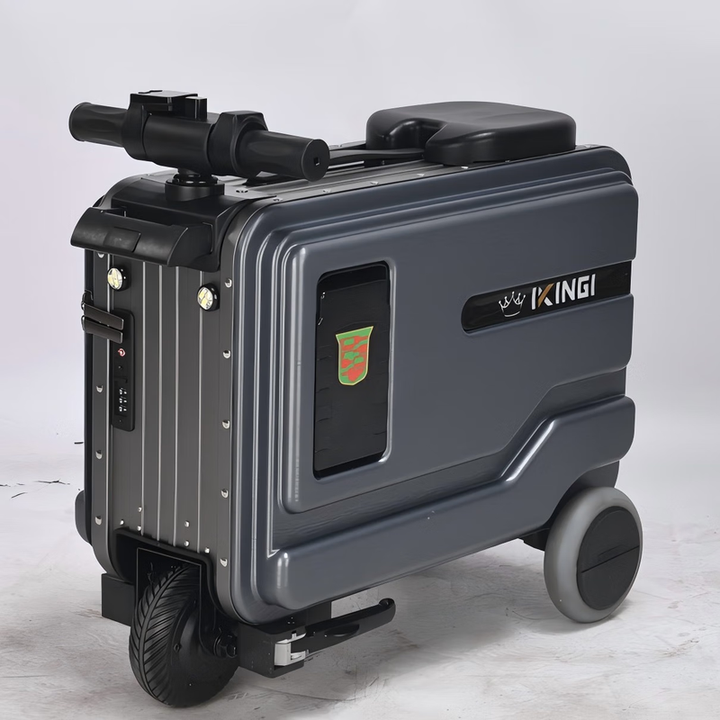Electric suitcase, boarding trolley suitcase, capable of riding and carrying people, 20-inch large capacity, high-grade gray, boardable/high-speed rail, with a battery, 20 inches