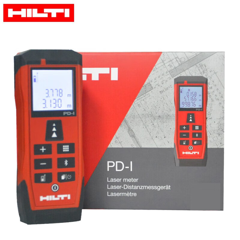 Hilti laser distance meter PDI handheld high-precision electronic ruler Bluetooth infrared measuring room meter 100 meters millimeter accuracy