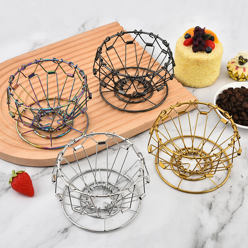 304 stainless steel coffee stand coffee filter hand brewed coffee drip stand Nordic outdoor folding portable filter cup silver