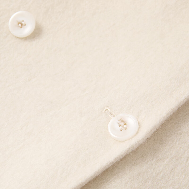 Xiangying Liu Xiening's same style double-sided woolen coat for women 2025 winter new mid-length white woolen coat Lubai M 160/84A/95-110 catties